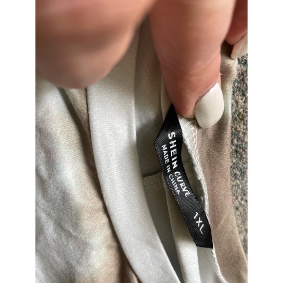 Neutral tie-dye mini side ties dress only worn once! - Picture 2 of 3